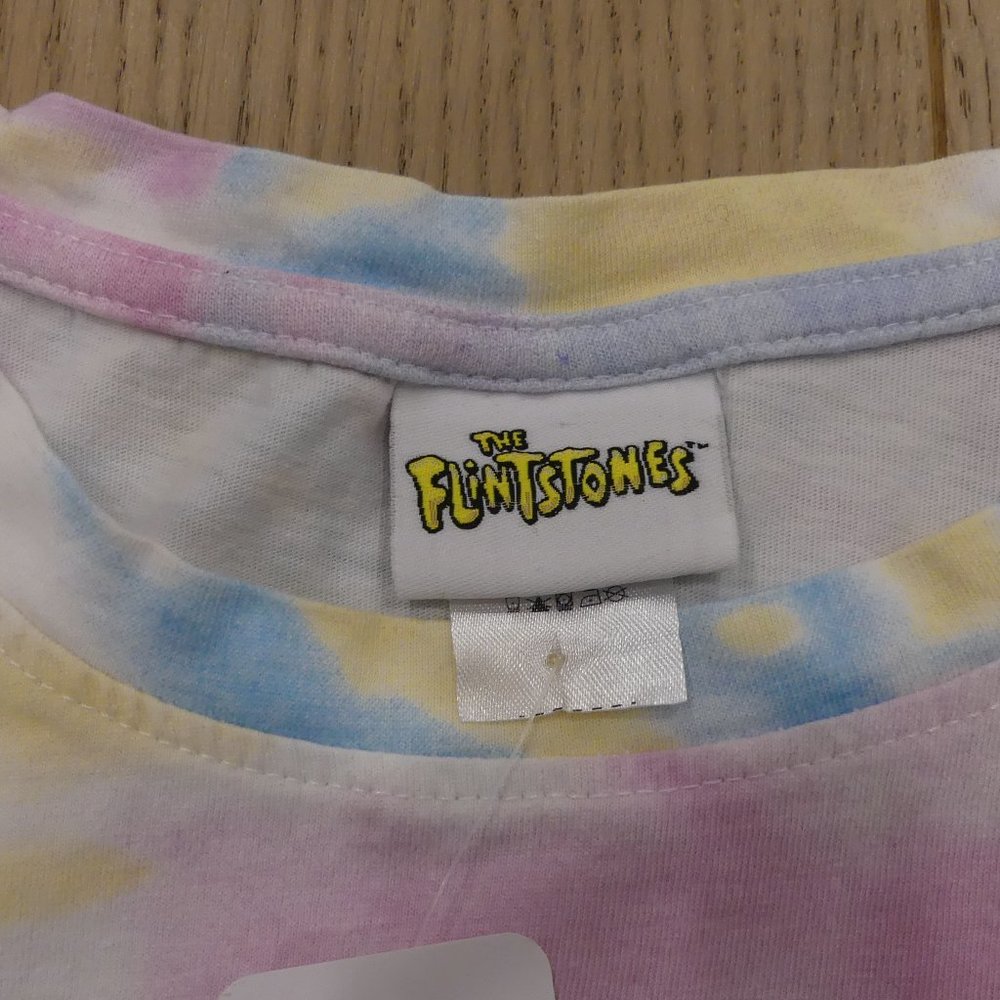 Vintage Y2K "Fashion Passion" Flintstones Hanna-Barbera Tie-Dye T-Shirt - Picture 3 of 4